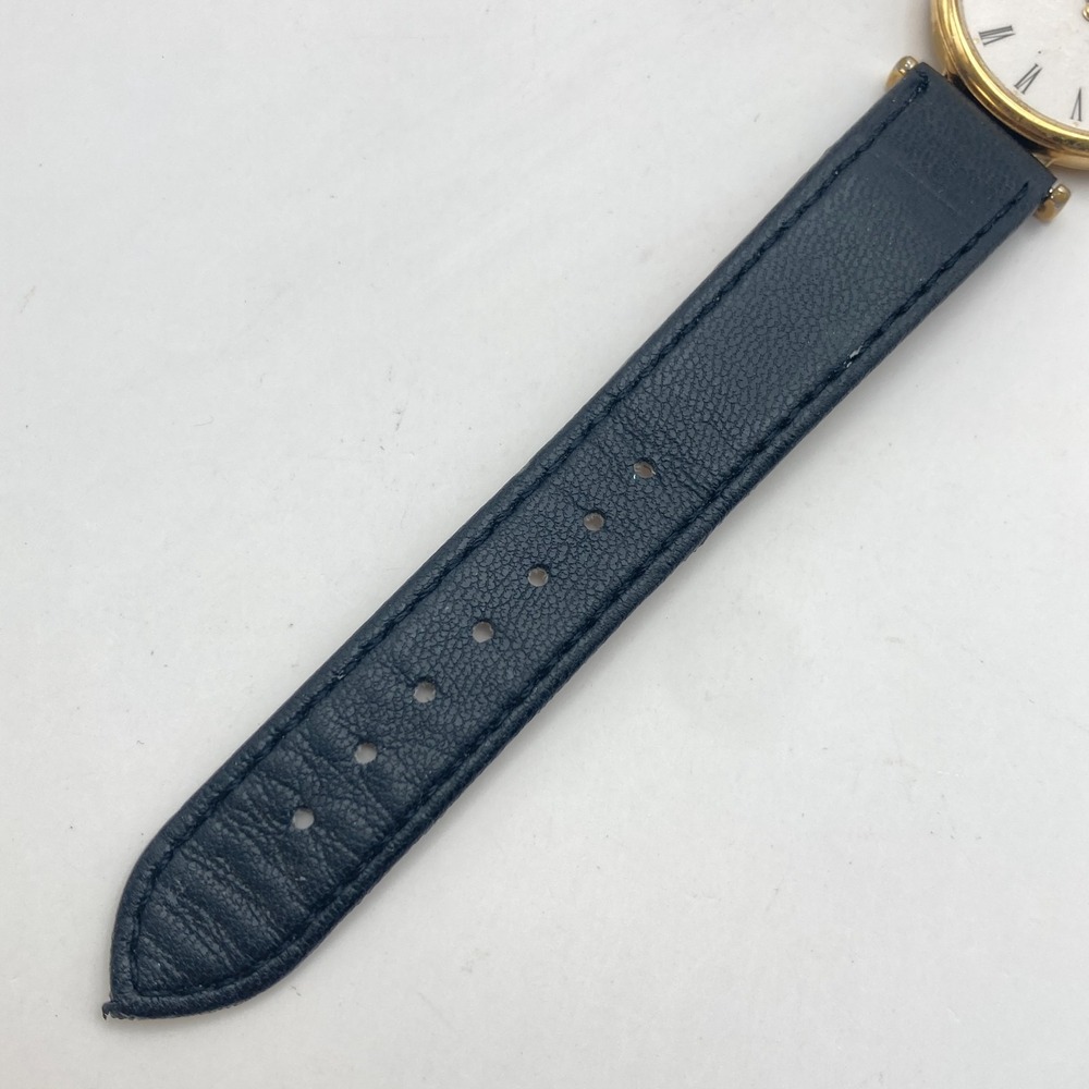 Vintage Lassale Men's Watch 32mm Gold Tone 5E20-8A69 Slim Black Band New Battery - Picture 16 of 16